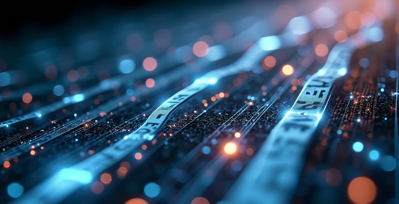 Vue macro d'un système de veille informationnelle organisé avec différents flux d'information