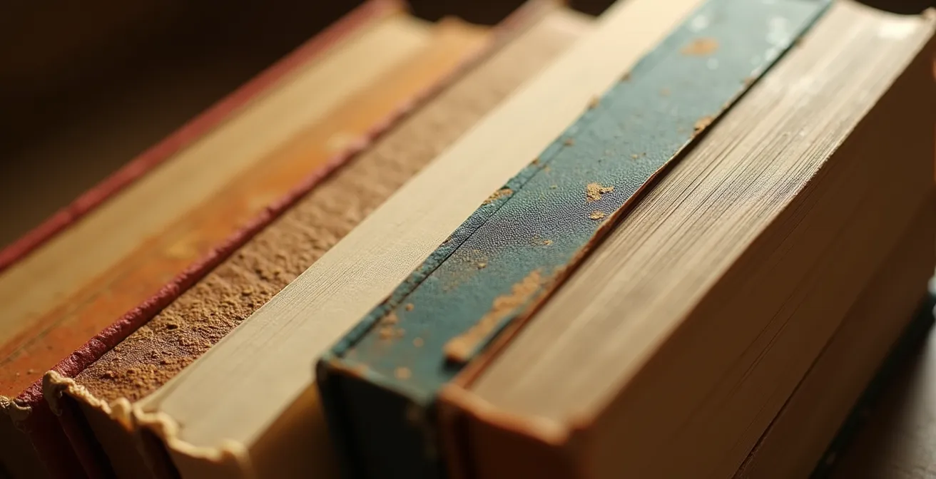 Bibliothèque protégée de la lumière directe avec système de stores vénitiens et éclairage LED indirect